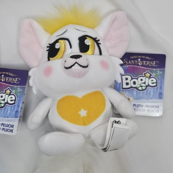 New Set of 3 Elf on the Shelf Santaverse Bogie Plush Furry Blue Red Yellow - Picture 5 of 12